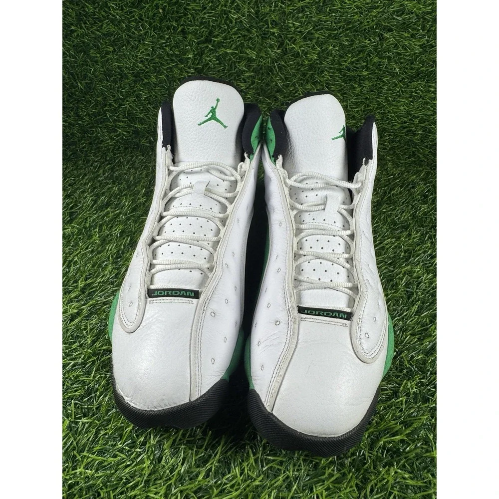 Pre-Owned Jordan Retro 13 Lucky Green Mens Size 13 With Box